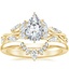 18K Yellow Gold Secret Garden Diamond Ring (1/2 ct. tw.) with Lunette Diamond Ring