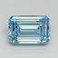 5.02 Ct. Fancy Intense Blue Emerald Lab Grown Diamond