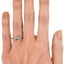 The Jody Ring, smallzoomed in top view on a hand