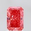 1.34 Ct. Fancy Vivid  Pink Radiant Lab Grown Diamond