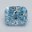 2.01 Ct. Fancy Vivid Blue Cushion Lab Grown Diamond