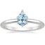 18K White Gold Esme 1.8mm Ring, smalltop view