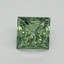 1.01 Ct. Fancy Vivid Green Princess Lab Grown Diamond