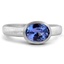 Custom Horizontally Set Sapphire Solitaire