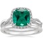 18K White Gold Petite Twisted Vine Halo Diamond Ring (1/4 ct. tw.) with Petite Comfort Fit Wedding Ring