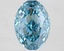 2.93 Ct. Fancy Vivid Blue Oval Lab Grown Diamond