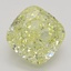 4.08 Ct. Fancy Yellow Cushion Diamond
