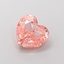 2.18 Ct. Fancy Intense  Pink Heart Lab Grown Diamond