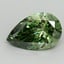 1.62 Ct. Fancy Vivid Green Pear Lab Grown Diamond