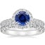 Platinum Luxe Sienna Halo Diamond Bridal Set (1 3/8 ct. tw.)