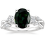 14K White Gold Willow Three Stone Diamond Ring (1/3 ct. tw.), smalltop view