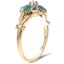 The Richelle Ring, smalltop view on a hand