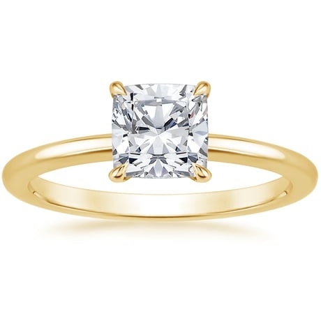 18K Yellow Gold Petite Elodie Ring with Luxe Ballad Diamond Ring