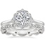 Platinum Coralie Diamond Ring with Tiara Eternity Diamond Ring (1/4 ct. tw.)