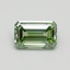 0.72 Ct. Fancy Intense Pacific Green Emerald Lab Grown Diamond