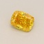 0.63 Ct. Fancy Vivid Yellow Cushion Lab Grown Diamond