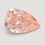 1.10 Ct. Fancy Vivid Pink Pear Lab Grown Diamond