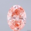 2.00 Ct. Fancy Vivid Pink Oval Lab Grown Diamond