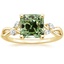 18K Yellow Gold Willow Diamond Ring (1/8 ct. tw.), smalltop view