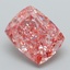 5.10 Ct. Fancy Vivid Pink Cushion Lab Grown Diamond