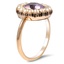The Salma Ring, smalltop view on a hand