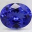 12.1x9.9mm Violet Oval Tanzanite