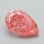1.08 Ct. Fancy Vivid Pink Pear Lab Grown Diamond