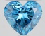 1.62 Ct. Fancy Vivid Blue Heart Lab Grown Diamond