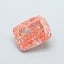 1.59 Ct. Fancy Intense  Orange Cushion Lab Grown Diamond