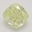 1.10 Ct. Fancy Light Yellow Cushion Diamond