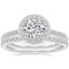 Platinum Audra Diamond Ring with Luxe Ballad Diamond Ring (1/4 ct. tw.)