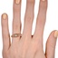 The Nicoletta Ring, smallzoomed in top view on a hand