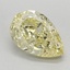 2.01 Ct. Fancy Intense Yellow Pear Lab Grown Diamond