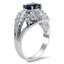 The Mikka Ring, smalltop view on a hand