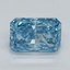 2.20 Ct. Fancy Vivid Malibu Blue Radiant Lab Grown Diamond