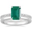 Platinum Luxe Viviana Diamond Ring (1/3 ct. tw.) with 2mm Comfort Fit Wedding Ring