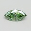 0.86 Ct. Fancy Vivid Green Marquise Lab Grown Diamond