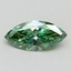 1.00 Ct. Fancy Vivid Green Marquise Lab Grown Diamond