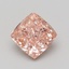 7.09 Ct. Fancy Vivid Pink Cushion Lab Grown Diamond