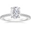 Platinum Demi Half Coverage Diamond Ring (1/5 ct. tw.), smalltop view