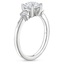 Platinum Jaqueline Art Deco Diamond Ring, smallside view