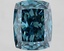 2.76 Ct. Fancy Vivid Blue Cushion Lab Grown Diamond