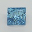 1.55 Ct. Fancy Vivid Blue Princess Lab Grown Diamond