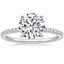 Platinum Ballad Half Coverage Diamond Ring (1/8 ct. tw.), smalltop view