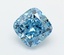 2.86 Ct. Fancy Vivid  Blue Cushion Lab Grown Diamond
