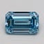 1.00 Ct. Fancy Intense Blue Emerald Lab Grown Diamond