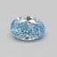 1.06 Ct. Fancy Vivid Blue Oval Lab Grown Diamond