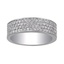 Custom Four Row Pave Diamond Band