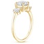 18K Yellow Gold Cushion Three Stone Diamond Ring (2/3 ct. tw.), smallside view