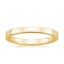 18K Yellow Gold 2.5mm Quattro Wedding Ring, smalltop view